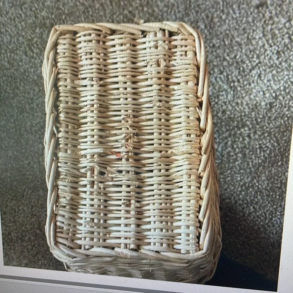 Rectangle Wicker Basket with handle